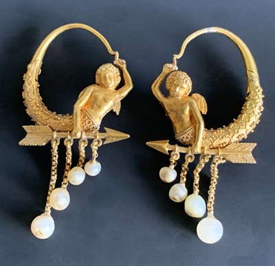 Lot 440 - A pair of exquisite neo classical gold and...
