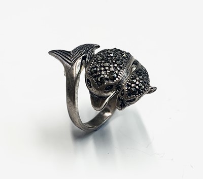 Lot 361 - Three marcasite rings