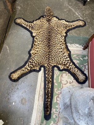 Lot 317 - An Indian leopard skin rug, by Van Ingen & Van...