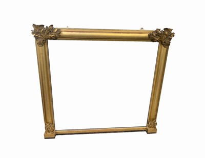 Lot 3004 - A Victorian giltwood overmantel wall mirror,...