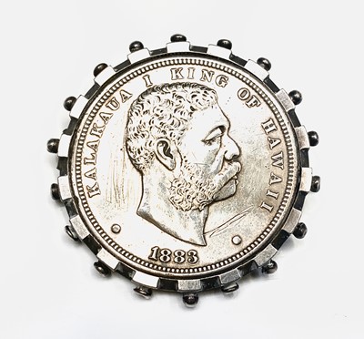 Lot 311 - A rare Hawaii silver Dala dollar coin 1883,...