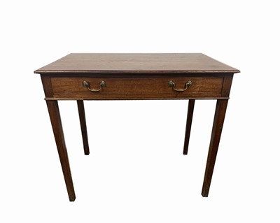 Lot 3014 - A George III mahogany side table, with a...