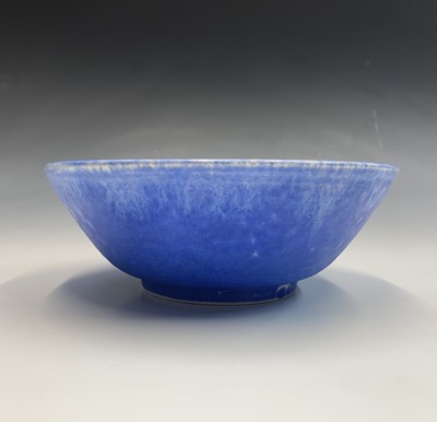 Lot 893 - A Ruskin glazed bowl, impressed marks and...