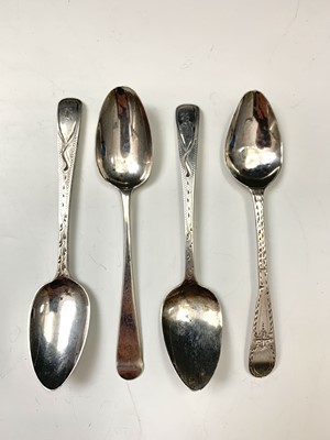 Lot 33 - Three pieces of Dutch embossed silver and four...