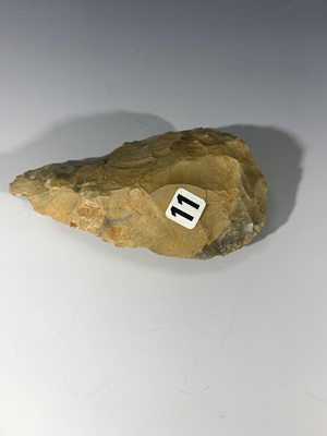 Lot 112 - Lower Palaeolithic hand axe, Flint (Rixons) at...