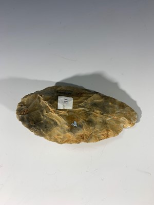 Lot 112 - Lower Palaeolithic hand axe, Flint (Rixons) at...