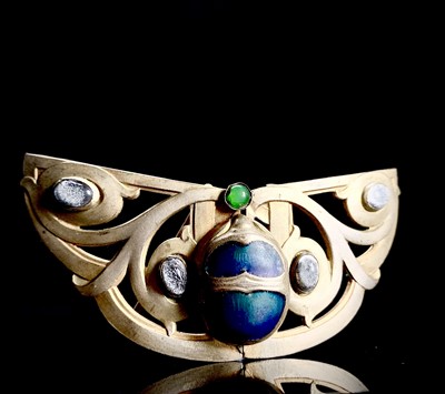 Lot 547 - A striking continental Art Nouveau buckle in...