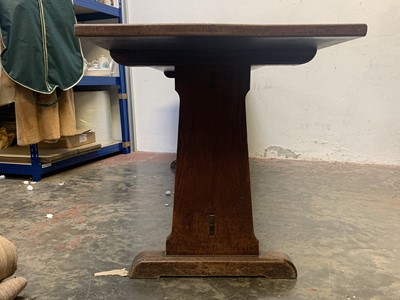 Lot 3030 - An oak narrow refectory table, circa 1900,...