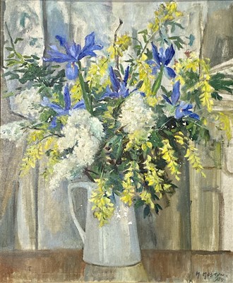 Lot 263 - Marjorie MOSTYN (1893-1979) Spring Flowers Oil...