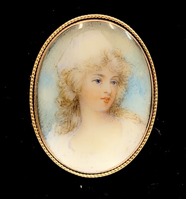 Lot 680 - A portrait miniature of exceptional quality...