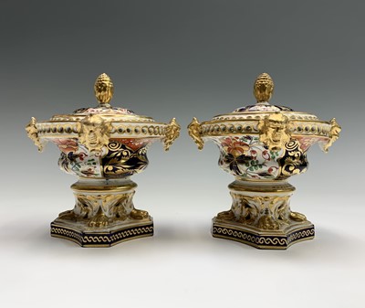 Lot 933 - A pair of early 19th century Derby porcelain...