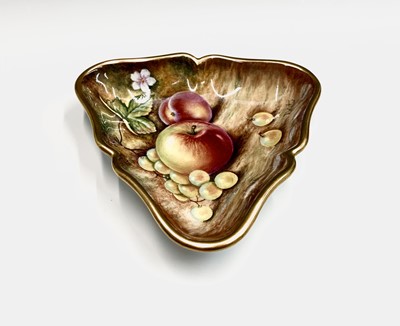 Lot 807 - A Royal Worcester fruit painted small...