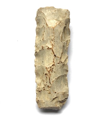 Lot 339 - Lower Neolithic polished tip chisel flint,...