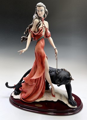 Lot 980 - A Giuseppe Armani figure group 'Ebony & Ivory',...