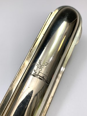 Lot 162 - A rare silver case for a single fat cigar,...