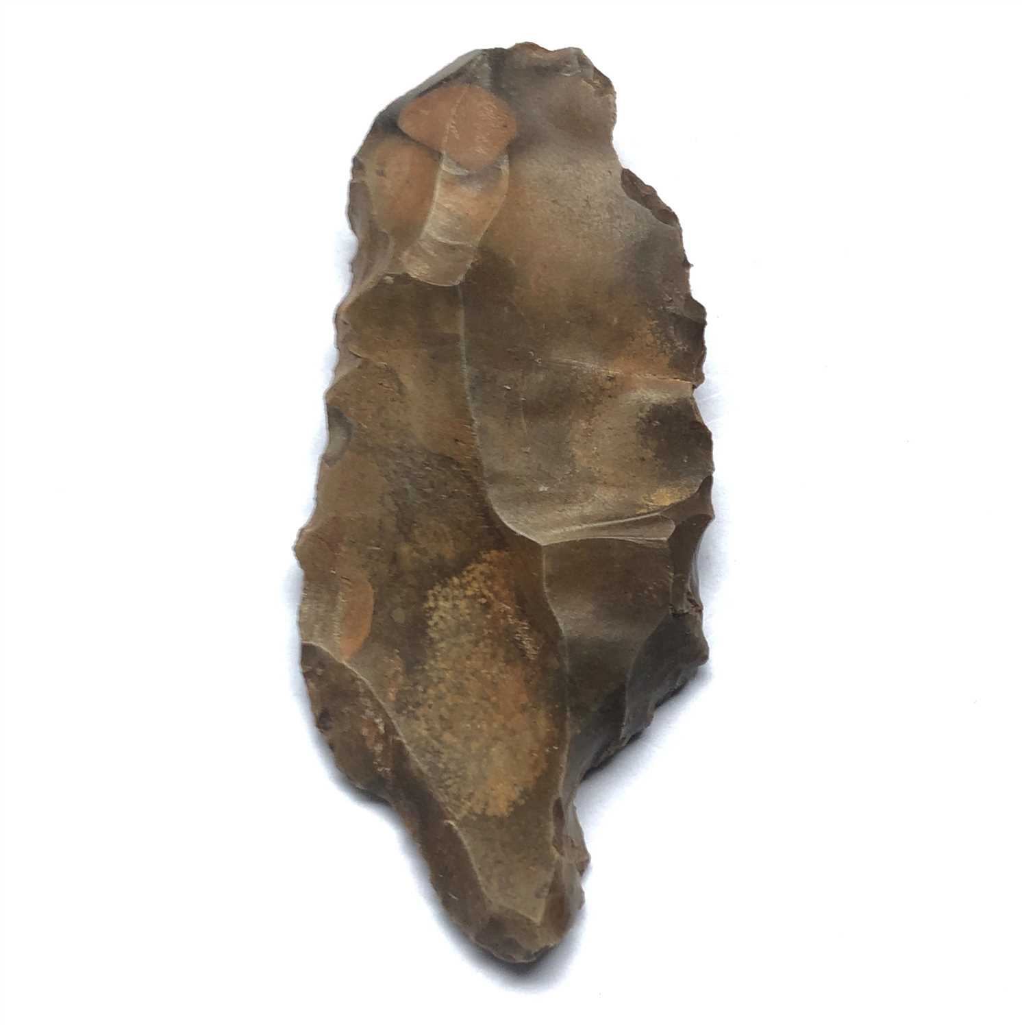 Lot 341 - Upper Paleolithic blade tool, brown flint....