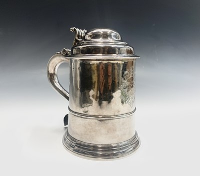 Lot 111 - A George II English silver straight-tapered...