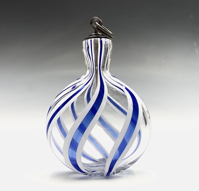 Lot 229 - A Nailsea glass flask Ht 11cm including stopper