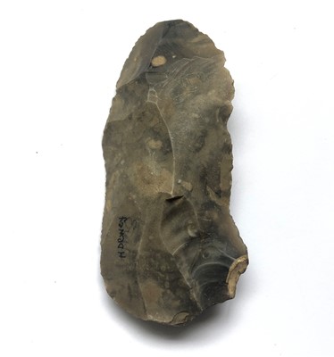 Lot 113 - Mesolithic Uni-facial blade tool, flint. Henry...
