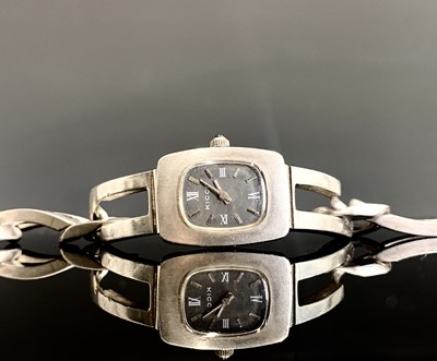 Lot 831 - A silver ladies wristwatch by Kicco