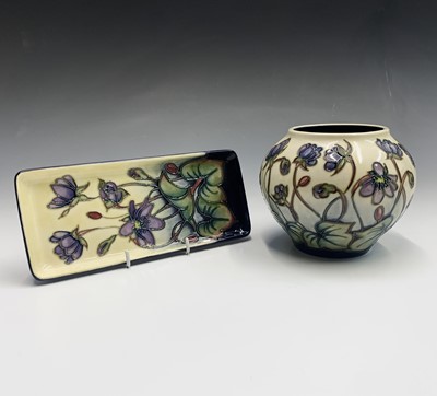 Lot 824 - A Moorcroft 'Hepatica' pattern vase, designed...