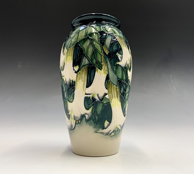 Lot 834 - A Moorcroft 'Angels Trumpets' pattern vase,...