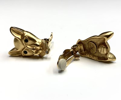 Lot 463 - A Jackie Collins panther brooch and a pair of...