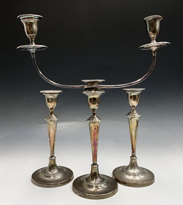 Lot 175 - A pair of Sheffield plated Adam period...