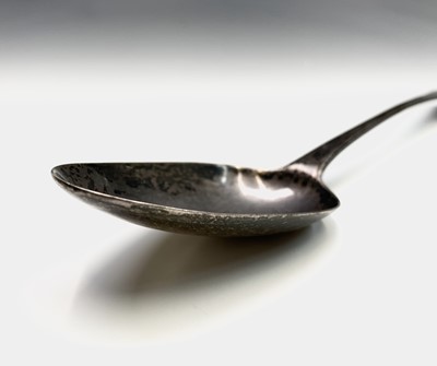 Lot 157 - A mid 18th-century silver stuffing spoon...