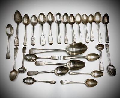 Lot 25 - Silver spoons 17.5oz