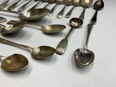 Lot 25 - Silver spoons 17.5oz