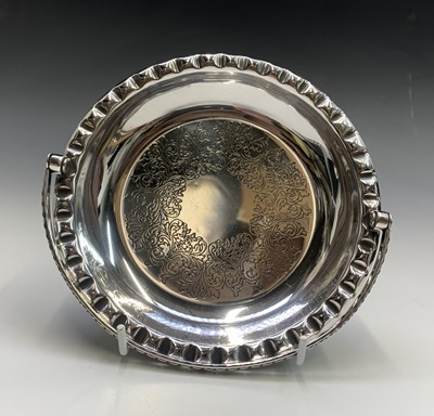 Lot 184 - A Sheffield plated tray a Sheffield plated...
