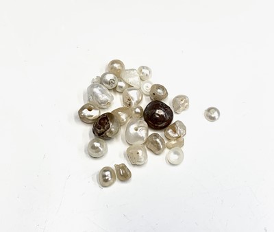 Lot 669 - Various natural saltwater pearls,...