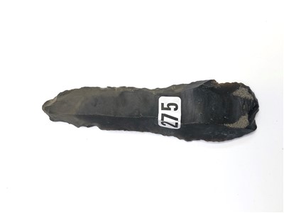 Lot 363 - Lower Neolithic Uni-facial blade tool, flint,...