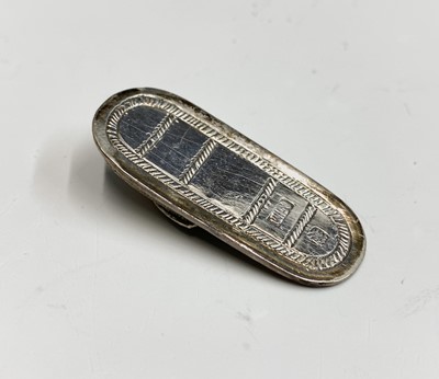 Lot 16 - Asian silver novelties: a slipper a basket of...