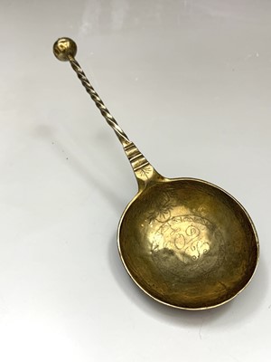 Lot 143 - A 17th Century Norwegian silver-gilt spoon...