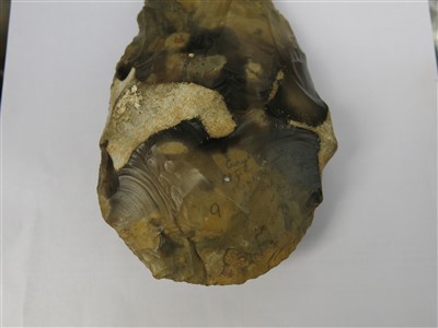 Lot 368 - Superb Lower Paleolithic hand axe flint, Crays...