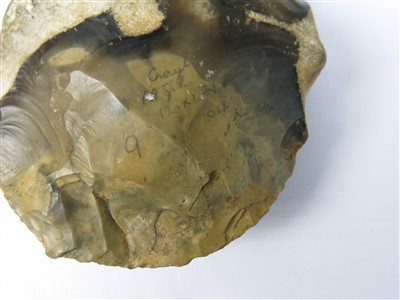 Lot 368 - Superb Lower Paleolithic hand axe flint, Crays...