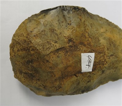 Lot 368 - Superb Lower Paleolithic hand axe flint, Crays...