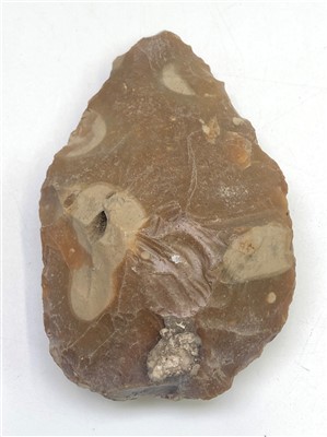 Lot 369 - Paleolithic Bi-facial hand axe (Brit Museum...