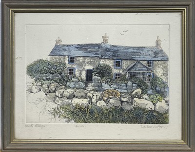 Lot 330 - Sue LEWINGTON (1956) 'Row of Cottages' &...