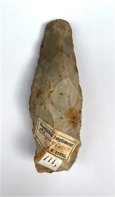 Lot 371 - Nicely worked example of Neolithic tool, flint,...