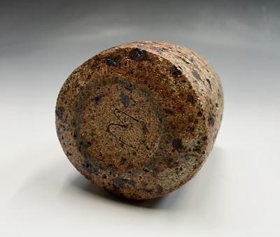 Lot 910 - Alan Wallwork (b1931) A cylindrical stoneware...