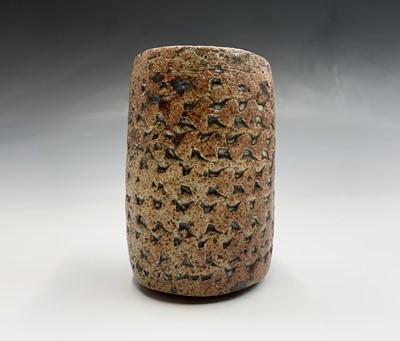Lot 910 - Alan Wallwork (b1931) A cylindrical stoneware...