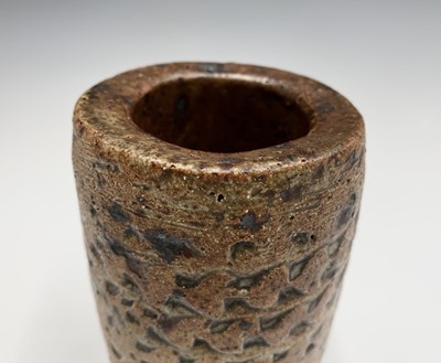 Lot 910 - Alan Wallwork (b1931) A cylindrical stoneware...
