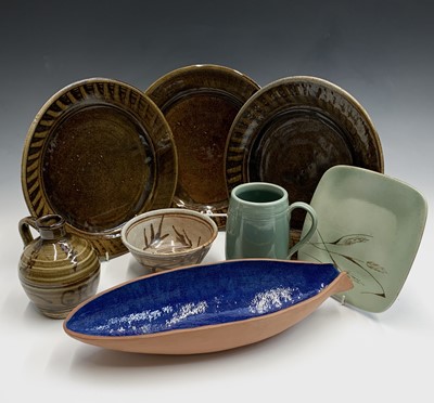 Lot 901 - Wenford Bridge Pottery: three Ara Cardew...