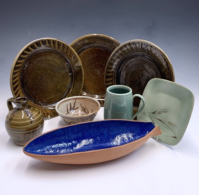 Lot 901 - Wenford Bridge Pottery: three Ara Cardew...