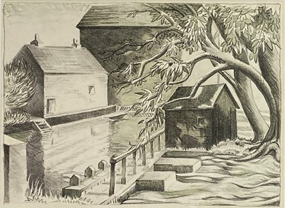Lot 222 - Billie WATERS (1896-1979) An Old Mill...
