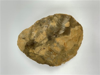 Lot 382 - Superb lower Paleolithic ovate hand axe chert?...