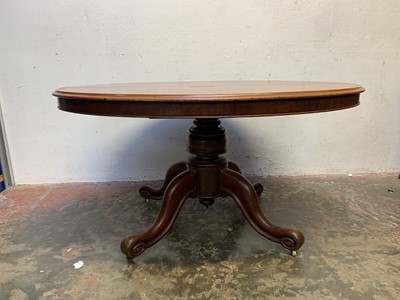 Lot 3028 - A Victorian mahogany oval breakfast table,...